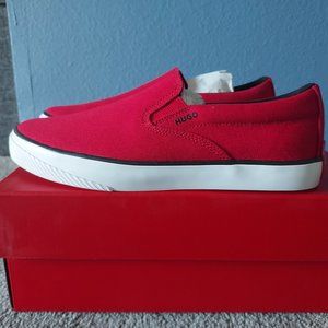 HUGO,  Slip on, Red, size 9, new, in box, $55